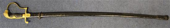 A Third Reich army officers sword, overall 38in.